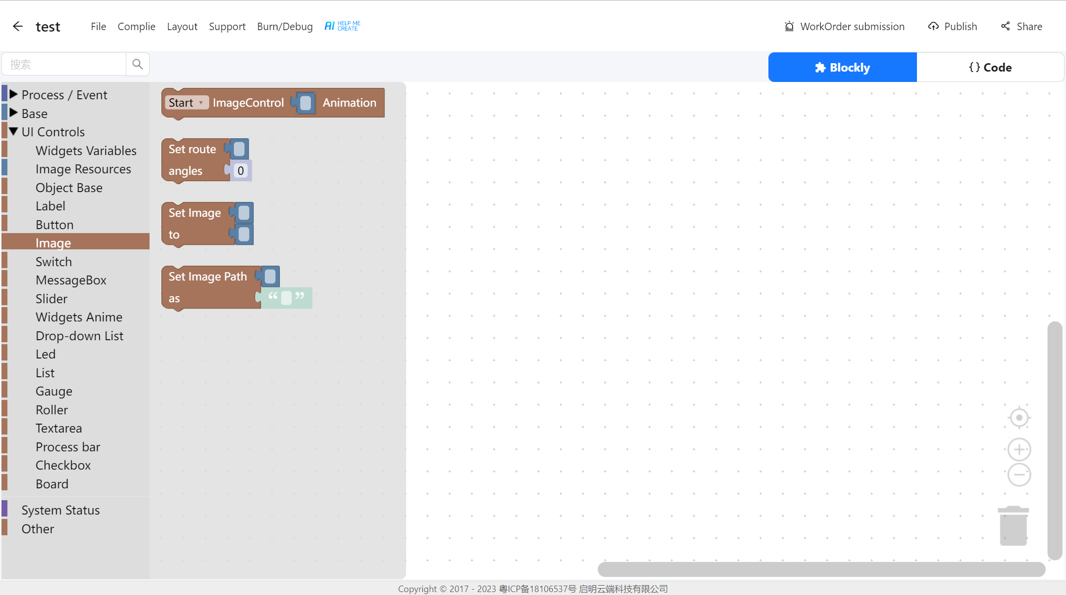 Blockly Nested Event Examples Image | 8MS