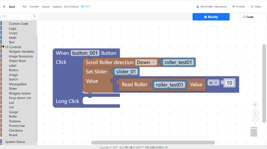 Program Roller Roller Selector | 8MS